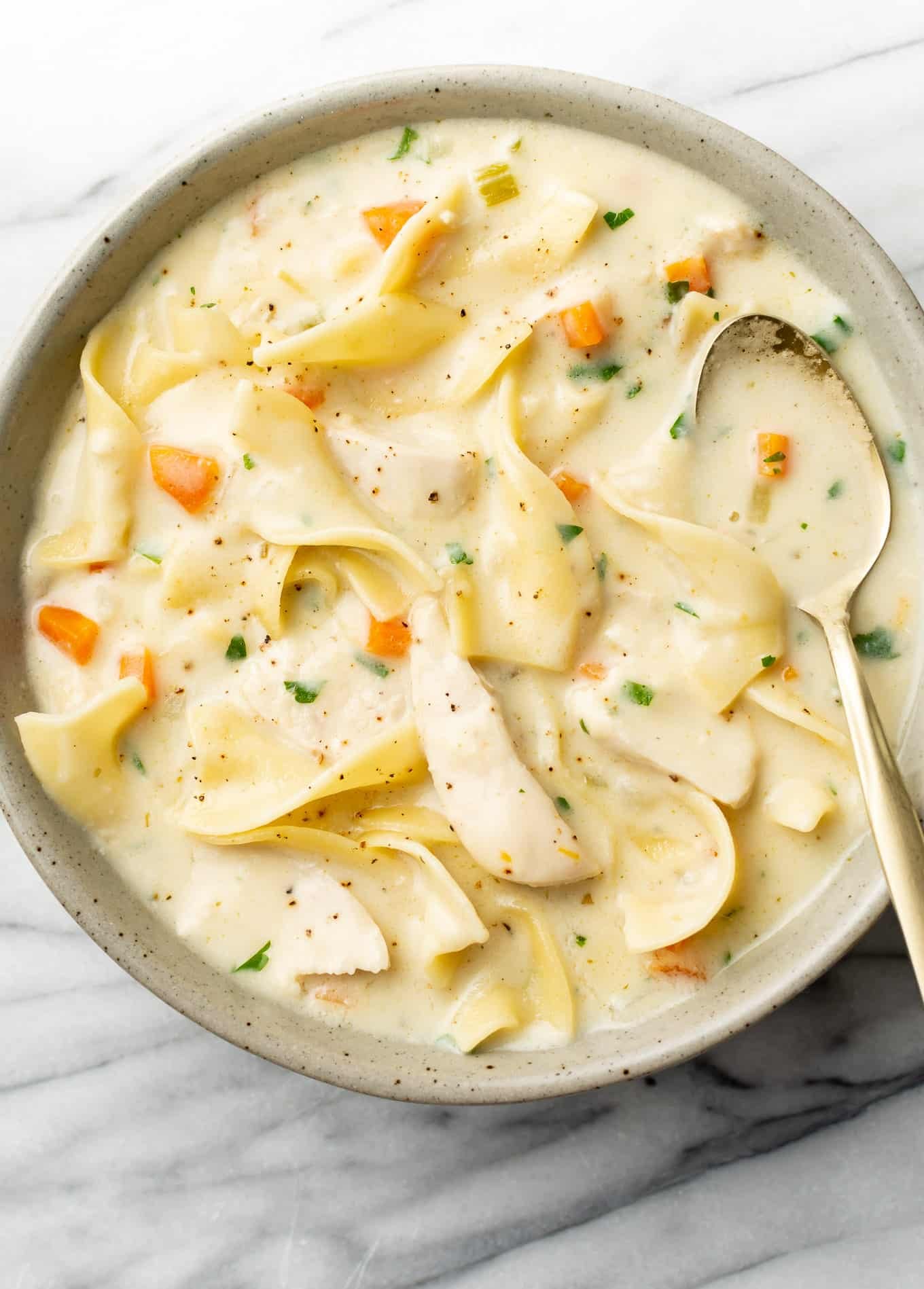 Easy Creamy Chicken Noodle Soup: Ready in 40 Minutes